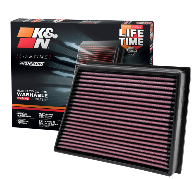 K&N Engineering 33-2466 K&N Replacement Air Filter for 11-12 GMC Sierra / Chevy Silverado