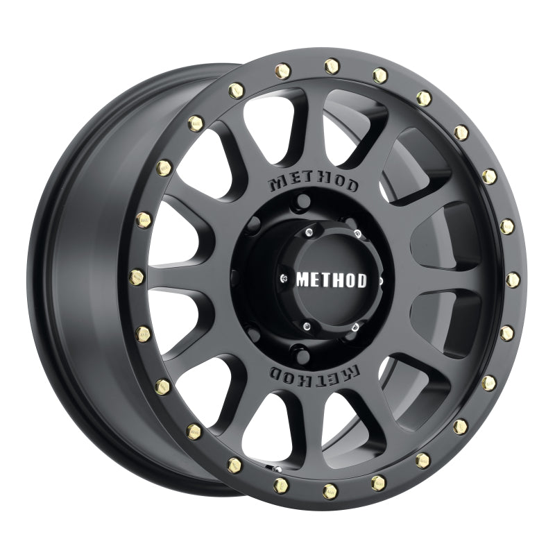 Method Wheels MR30589080518 Method MR305 NV 18x9 +18mm Offset 8x6.5 130.81mm CB Matte Black Wheel
