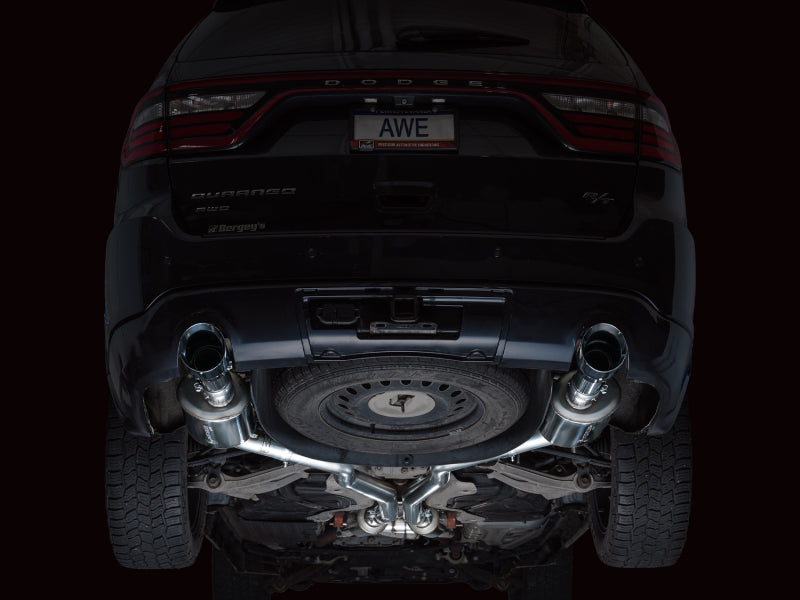 AWE Tuning 3015-32575 11-24 Dodge Durango 5.7L Touring Edition Exhaust w/ Chrome Silver Tips