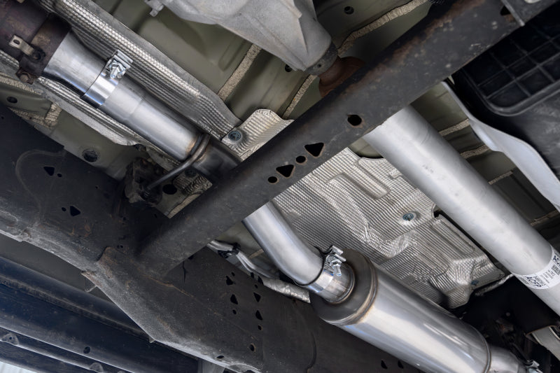 MBRP S50573CF 2021+ Chevy Tahoe / GMC Yukon T304 SS 3in Cat-Back Dual Split Exhaust w/ Quad Carbon Fiber Tips