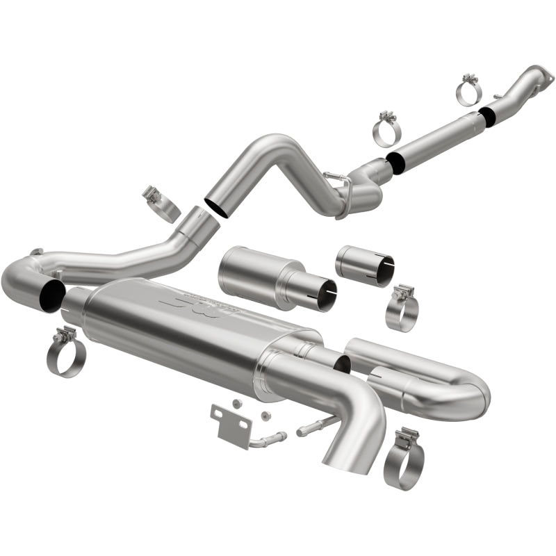 Magnaflow 19559 MagnaFlow 2021 Ford Bronco Overland Series Cat-Back Exhaust w/ Single Straight Driver Exit- No Tip