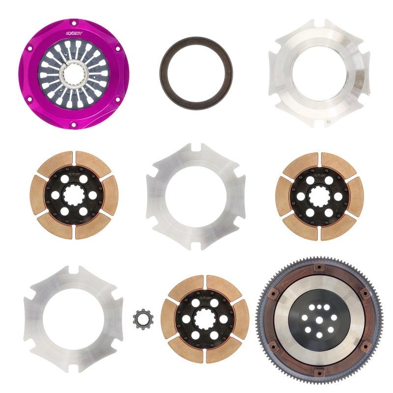 Exedy MM023SR 1996-1996 Mitsubishi Lancer Evolution IV L4 Hyper Triple Cerametallic Clutch Rigid