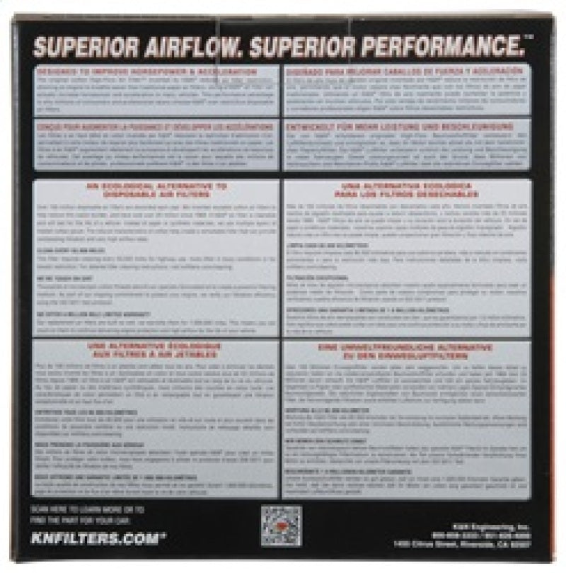 K&N Engineering E-0647 K&N 15-18 Audi A4 L4-2.0 F/I Replacement Drop In Air Filter
