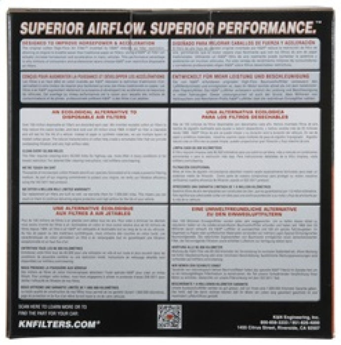K&N Engineering E-0647 K&N 15-18 Audi A4 L4-2.0 F/I Replacement Drop In Air Filter