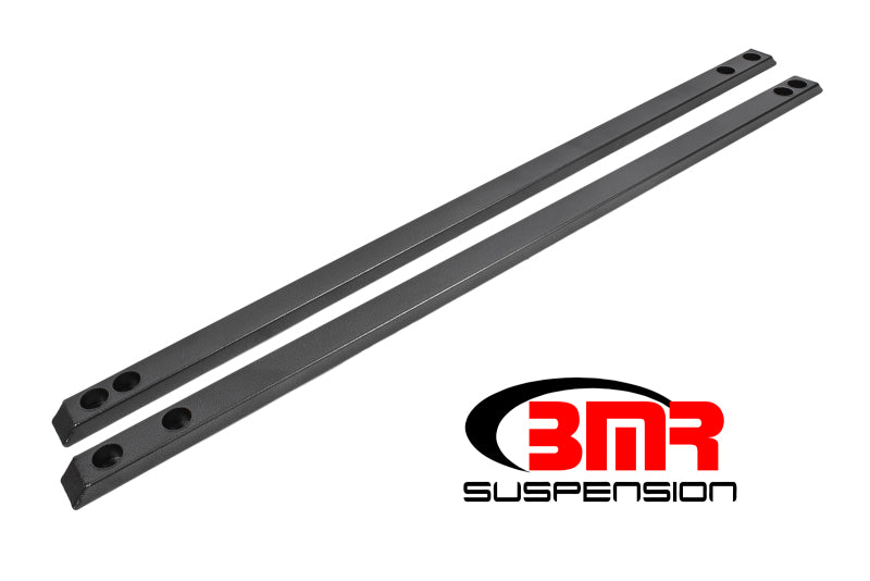 BMR Suspension CJR002H BMR 15-17 S550 Mustang Super Low Profile Chassis Jacking Rails - Black Hammertone
