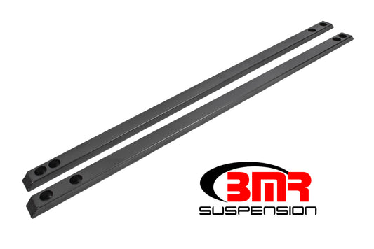 BMR Suspension CJR002H BMR 15-17 S550 Mustang Super Low Profile Chassis Jacking Rails - Black Hammertone