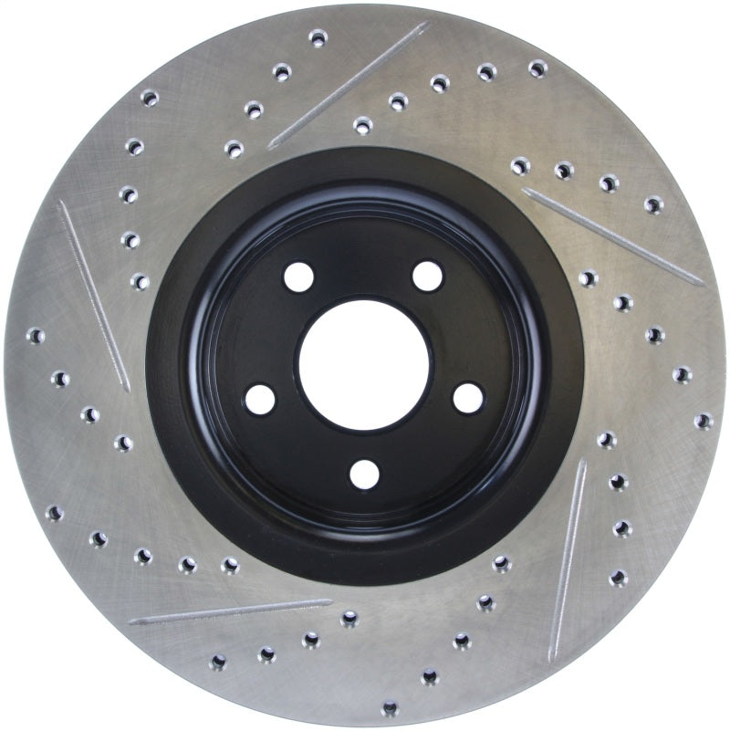 Stoptech 127.65146L StopTech 14+ Ford Focus ST w/ 335mm Brakes Front Left Slotted & Drilled Rotor