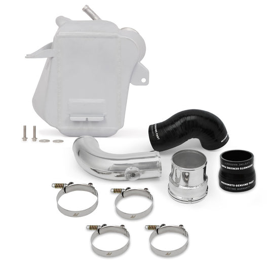 Mishimoto MMINT-F2D-17SL 2017+ Ford 6.7L Powerstroke Air-To-Water Intercooler - Micro-Wrinkle Silver