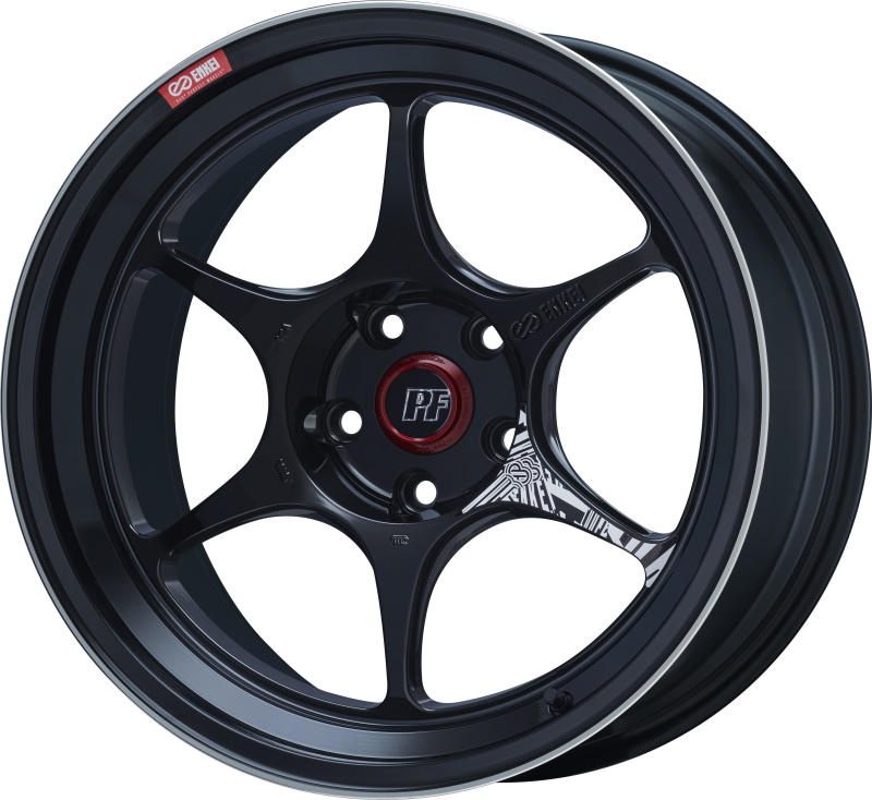 Enkei 545-895-6527BKM PF06 18x9.5 5x114.3 27mm Offset 75mm Bore Black Machined