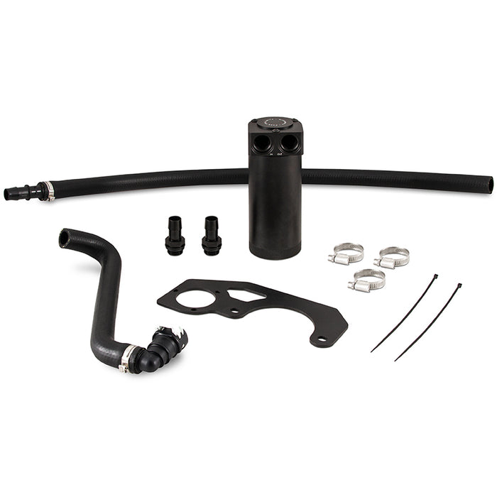 Mishimoto MMBCC-JLH-18CBE 2018+ Jeep Wrangler JL 2.0L Baffled Oil Catch Can Kit - Black