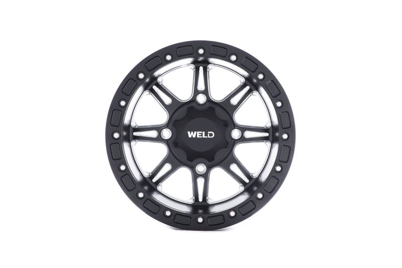 Weld U511B8042400 UTV RF Series Cheyenne U511 15x8 Cheyenne Beadlock 4x136 4BS Satin BLK MIL