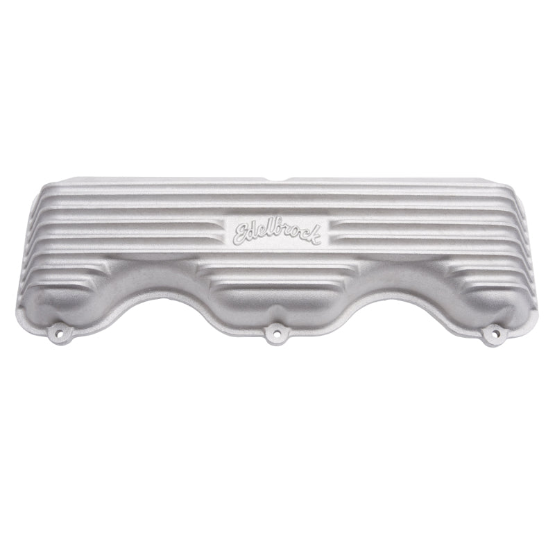 Edelbrock EDE41409 Valve Cover Kit Classic Finned Chevy 348-409