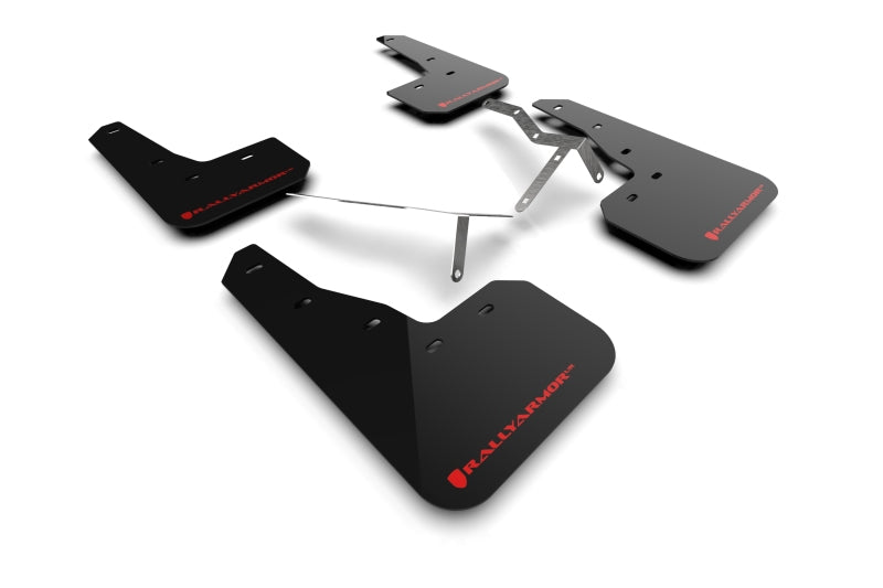 Rally Armor MF90-UR-BLK/RD 22-25 Honda Civic/Civic Si/Sport Black UR Mud Flap w/Red Logo