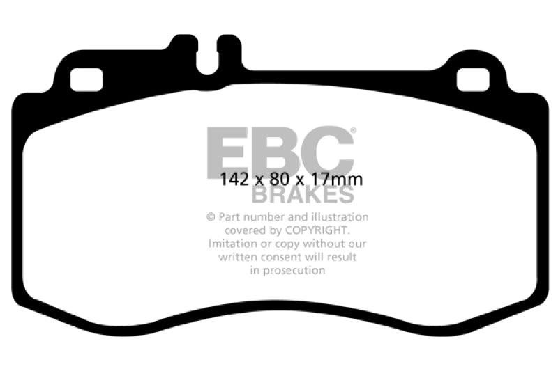 EBC DP41857R 10+ Mercedes-Benz E350 3.5 AMG Sport Package Yellowstuff Front Brake Pads