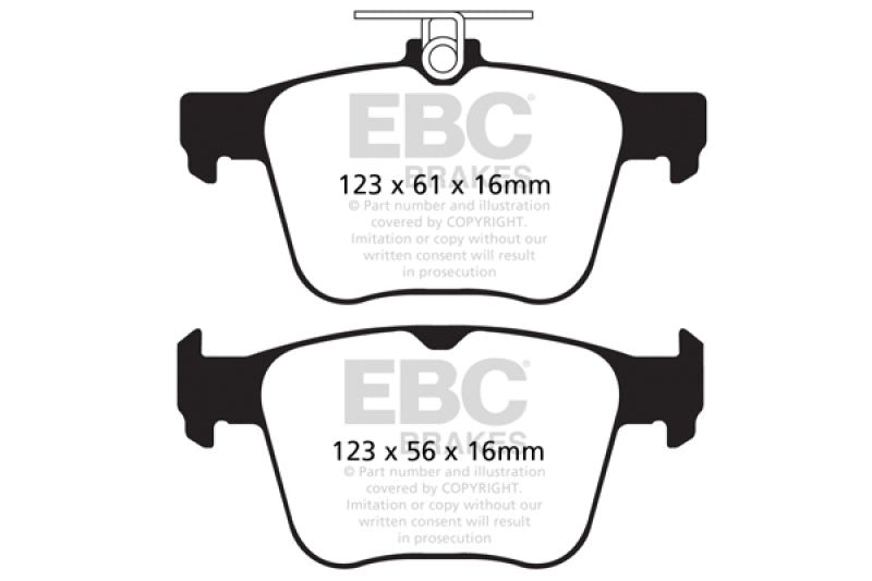 EBC DP32173C 14-20 Audi S3 2.0 Turbo Redstuff Rear Brake Pads