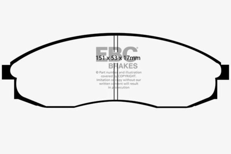 EBC DP31082C 93-98 Nissan Skyline (R33) 2.5 GTS Redstuff Front Brake Pads