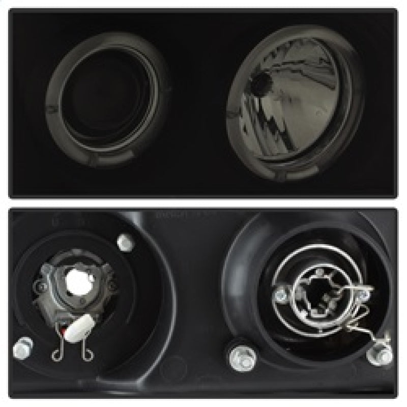 SPYDER 5078506 Spyder GMC Sierra 1500/2500 07-13 Projector Headlights LED Halo- LED Blk Smke PRO-YD-GS07-HL-BSM