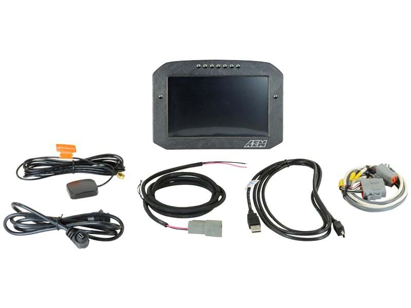 AEM 30-5703F CD-7LG Carbon Logging Flush Digital Dash Display w/ Internal 20Hz GPS & Antenna