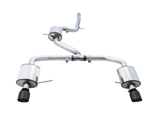 AWE Tuning 3015-23062 18-21 Volkswagen Jetta GLI Mk7 Touring Exhaust - Diamond Black Tips (Fits High-Flow DP)