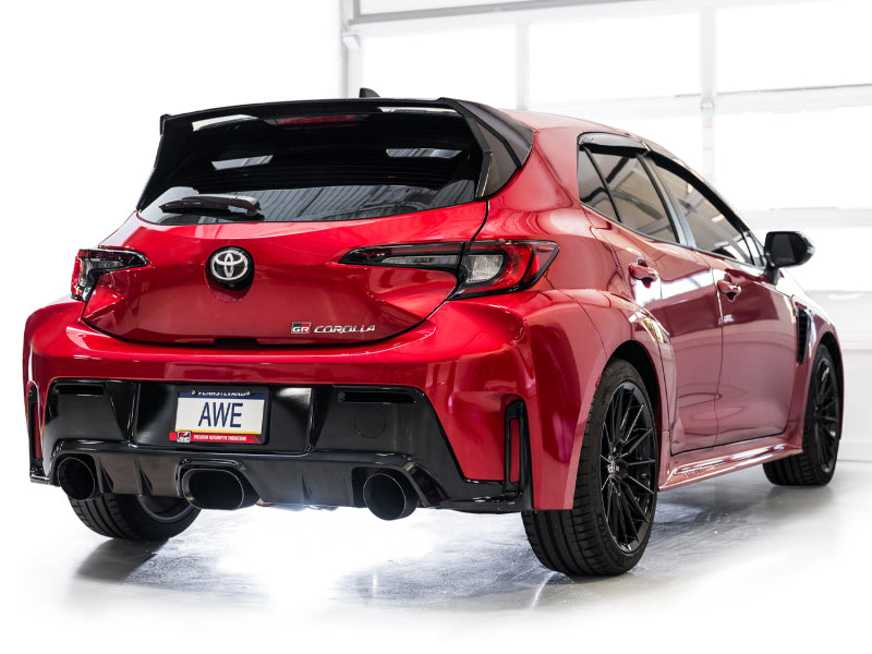 Awe Tuning GR Corolla Exhaust Triple Outlet Black Tips AWE3020-53472