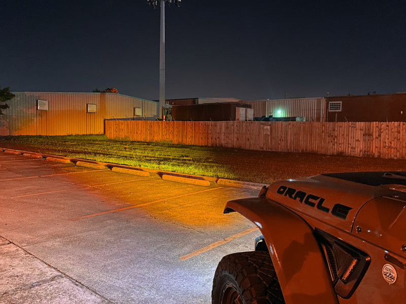 ORACLE Lighting 5883-005 18-22 Jeep Wrangler JL Skid Plate w/ Integr LED Emitters - Amber SEE WARRANTY