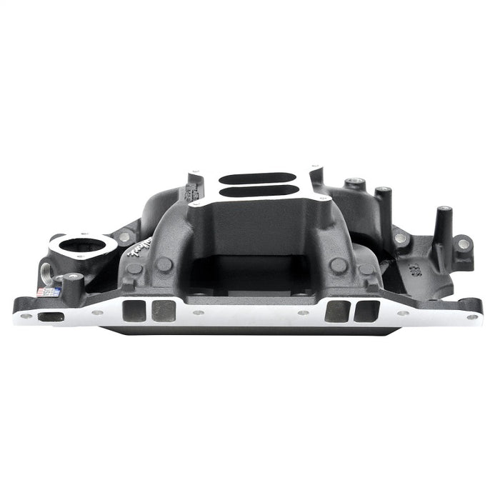 Edelbrock EDE75763 SBM Performer RPM A/G Manifold - Black Finish