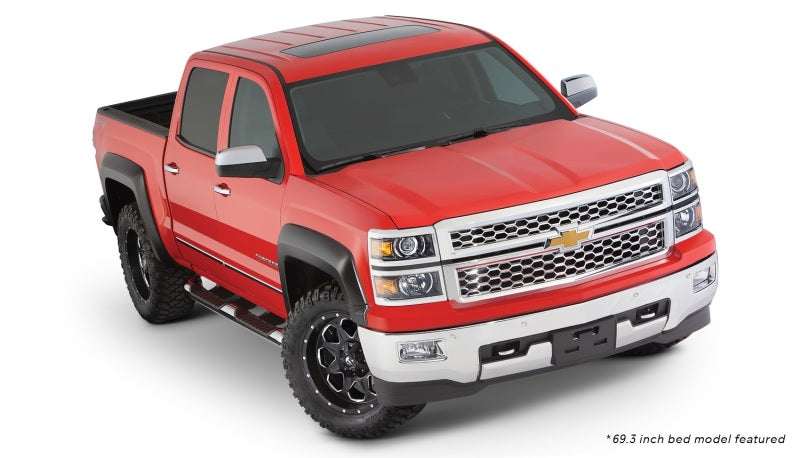 Bushwacker 40964-02 15-18 Chevy Silverado 2500 HD Fleetside Extend-A-Fender Style Flares 4pc - Black