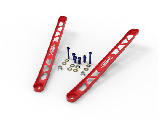 aFe 450-721003-R CONTROL 304 Stainless Steel Front Suspension Strut Brace Red - Toyota GR Supra (A90) 20-21