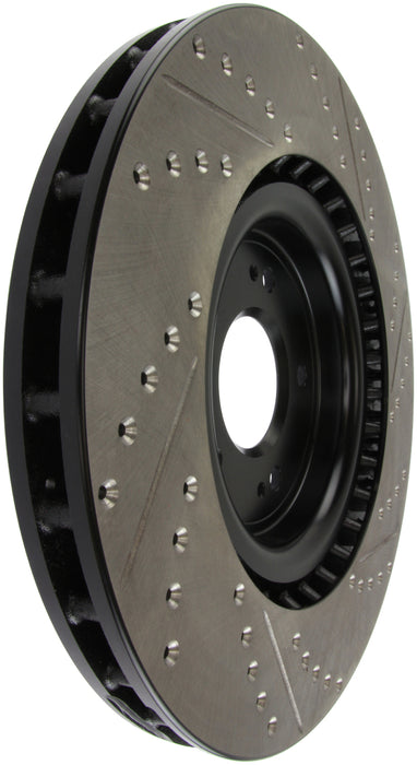 Stoptech 127.46076R StopTech Slotted & Drilled Sport Brake Rotor