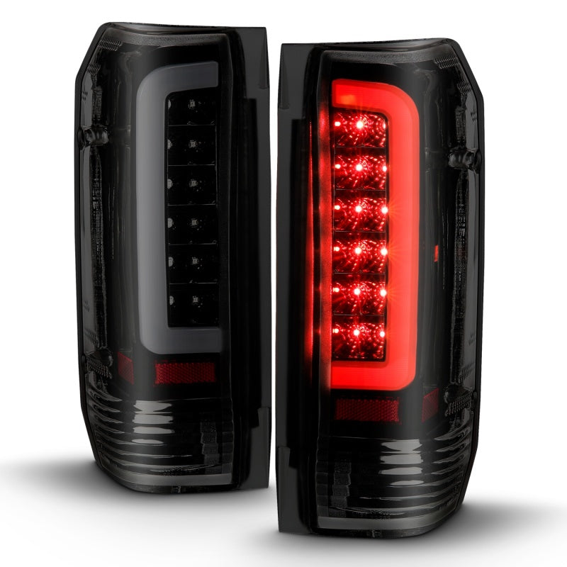 ANZO 311351 1987-1996 Ford F-150 LED Taillights Black Housing Smoke Lens (Pair)