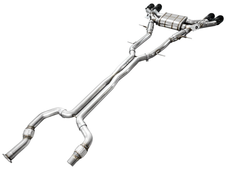 AWE Tuning 3025-43436 2021+ Cadillac CT4-V Blackwing SwitchPath Exhaust - Diamond Black Tips