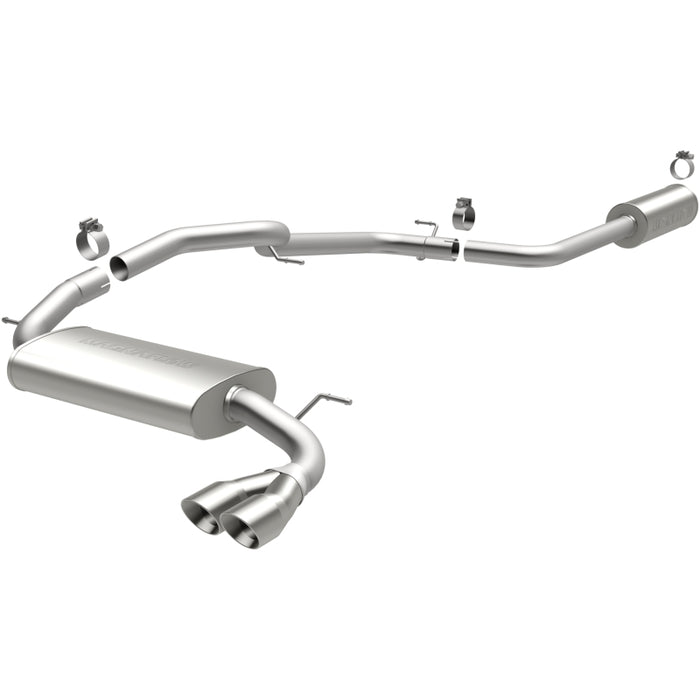 Magnaflow 15072 MagnaFlow 12 Ford Focus L4 2.0L HB Single Straight P/S Rear Exit Stainless Cat Back Perf Exhaust