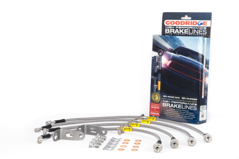 Goodridge 20024 06-11 Honda Civic (Rear Disc Models) Stainless Steel Brake Line Kit