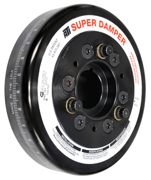 ATI ATI918073 Damper - 7.57in - Alum - 20+ Ford 7.3L Godzilla - OEM Size - (2) 6 Groove - 5 Ring