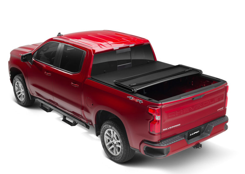 LUND 950292 Lund 19-23 Chevrolet Silverado 1500 (5.5ft. Bed) Genesis Tri-Fold Tonneau Cover - Black