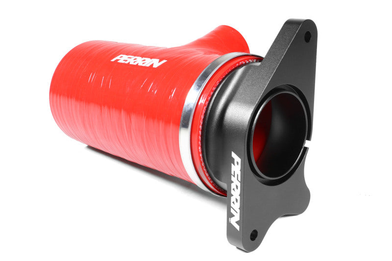 Perrin Performance PSP-INT-426RD PERRIN 22-24 Subaru WRX / 20-25 LGT & OBXT Turbo Inlet Hose w/Turbo Adapter Flange (Short) - Red
