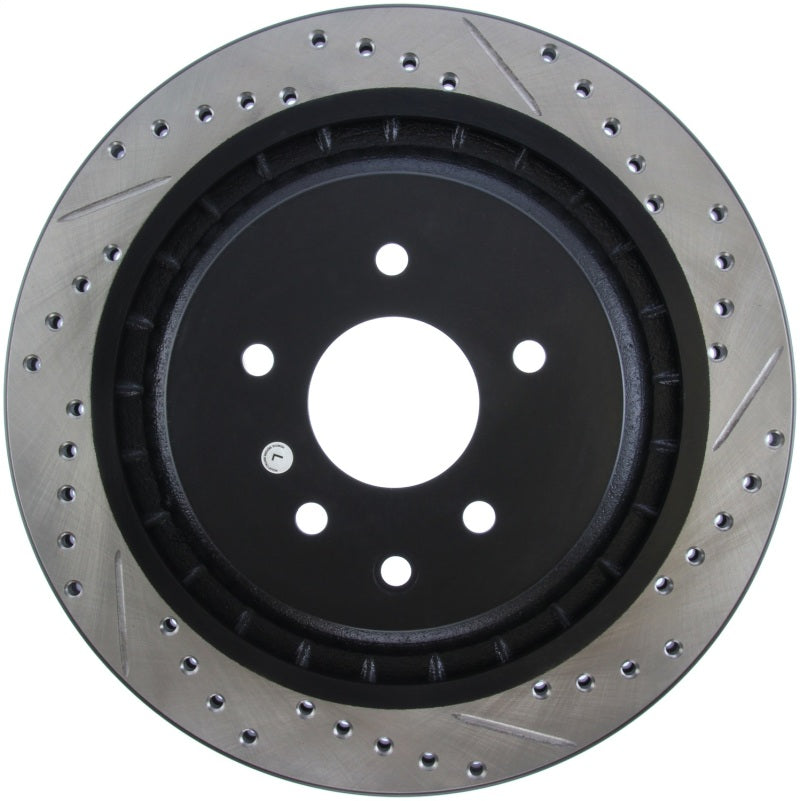 Stoptech 127.42101L StopTech Infiniti G37 / Nissan 370Z SportStop Slotted & Drilled Rear Left Rotor