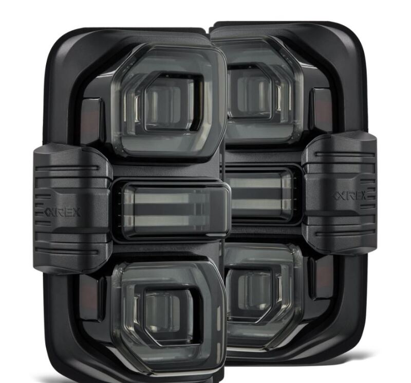 AlphaRex 659020 21-24 Ford Bronco NOVA LED Tail Lights - Alpha-Black