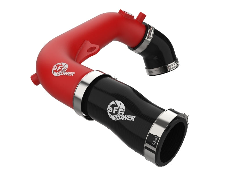 aFe 46-20778-R 2024+ Jeep Wrangler JL L4-2.0L (t) BladeRunner 2-1/2in Aluminum Hot Charge Pipe - Red