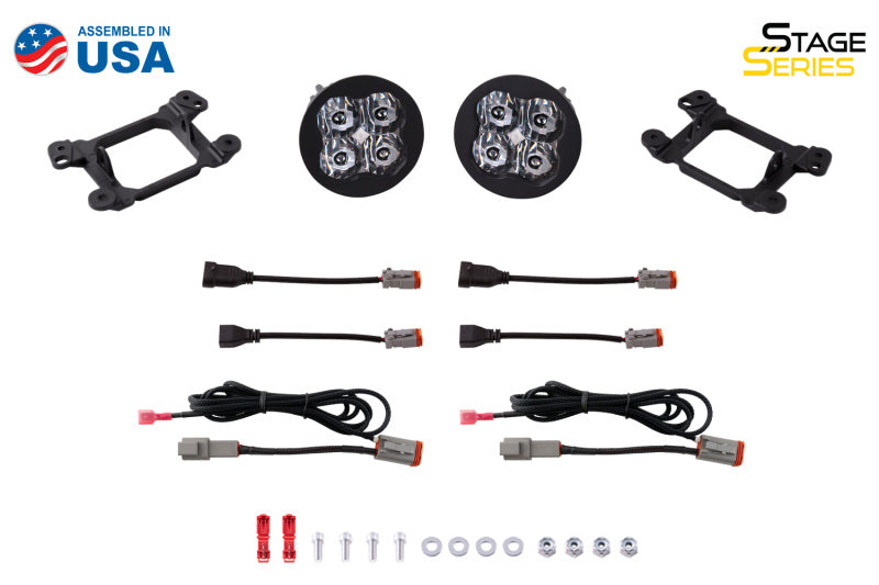 Diode Dynamics DD6689 SS3 LED Pod Max Type M Kit - Yellow SAE Fog