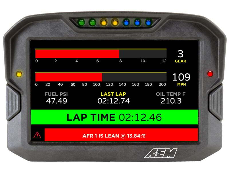 AEM 30-5700 CD-7 Non Logging Race Dash Carbon Fiber Digital Display (CAN Input Only)