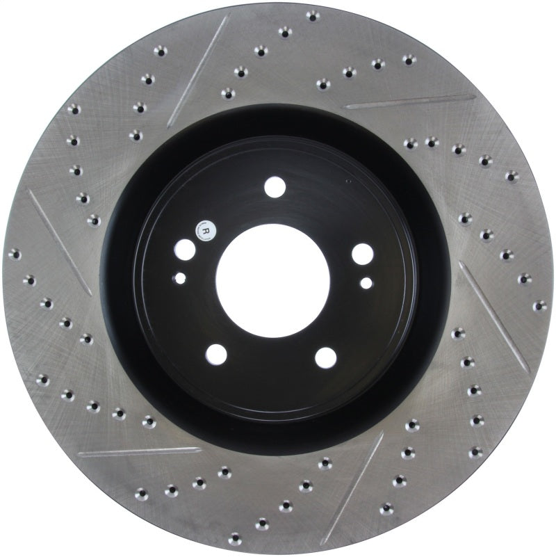 Stoptech 127.46076R StopTech Slotted & Drilled Sport Brake Rotor