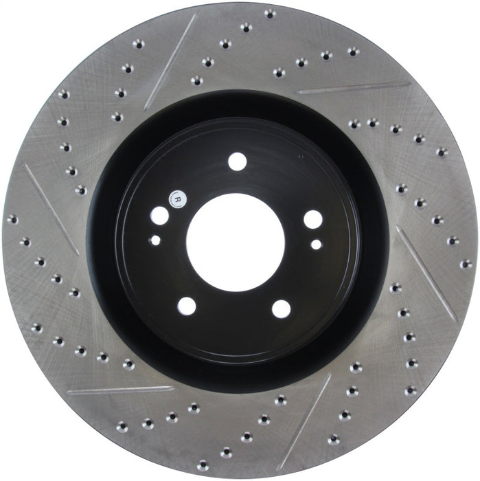 Stoptech 127.46076R StopTech Slotted & Drilled Sport Brake Rotor