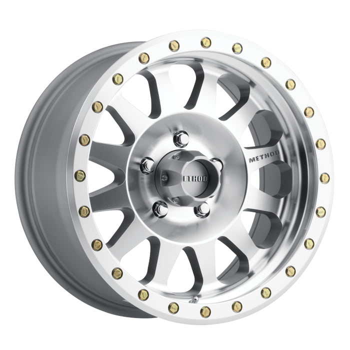 Method Wheels MR30478550300 Method MR304 Double Standard 17x8.5 0mm Offset 5x5 94mm CB Machined/Clear Coat Wheel