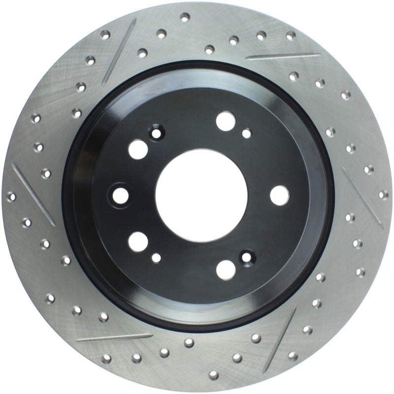 Stoptech 127.40074R StopTech Slotted & Drilled Sport Brake Rotor