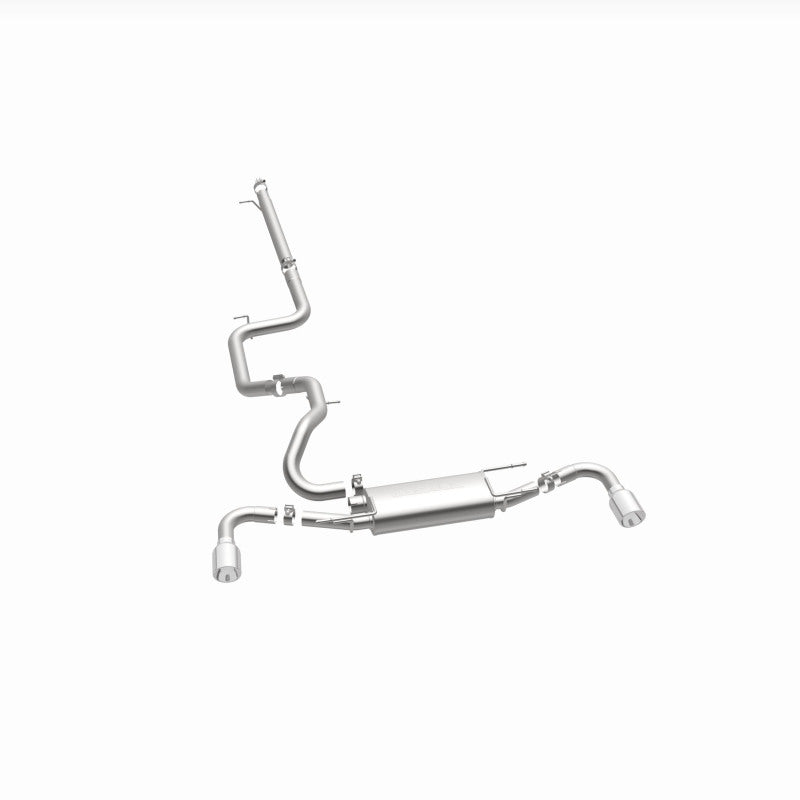 Magnaflow 15146 MagnaFlow 10-12 Mazda 3 L4 2.5L Hatchback Split Rear Exit Stainless Cat Back Performance Exhaust
