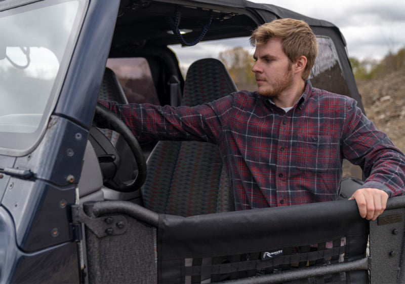 Rampage 7683 1997-2006 Jeep Wrangler(TJ) 2-Door Tube Doors With Netting - Black