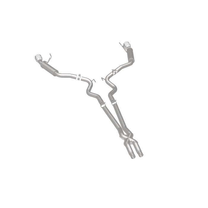 Magnaflow 19099 MagnaFlow Cat Back, SS, 2.5in, Competition, Dual Split Polished 4.5in Tips 2015 Ford Mustang V6 3.7L