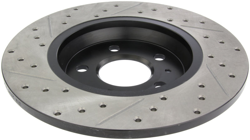 Stoptech 127.33127L StopTech Power Slot 09-10 Audi A4/A4 Quattro / 08-10 A5 / 10 S4 Rear Left Drilled & Slotted Rotor