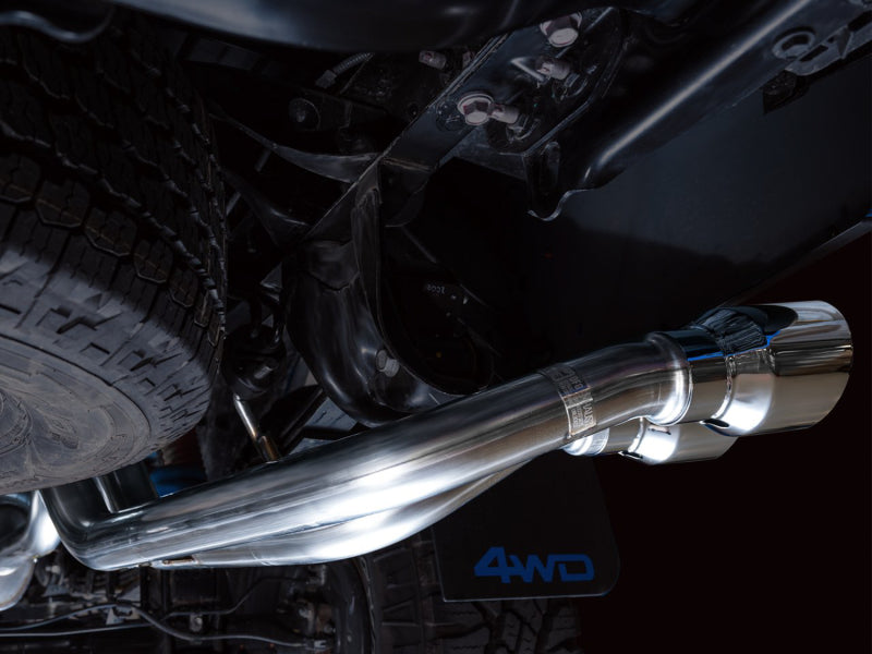 AWE Tuning 3015-32826 AWE 16-22 Toyota Tacoma 0FG Catback Exhaust w/ BashGuard - Dual Chrome Silver Tips